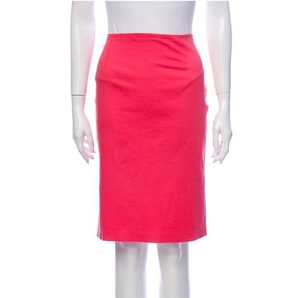 BLUEMARINE Raspberry Pink High-waisted Pencil Skirt - Picture 1 of 11